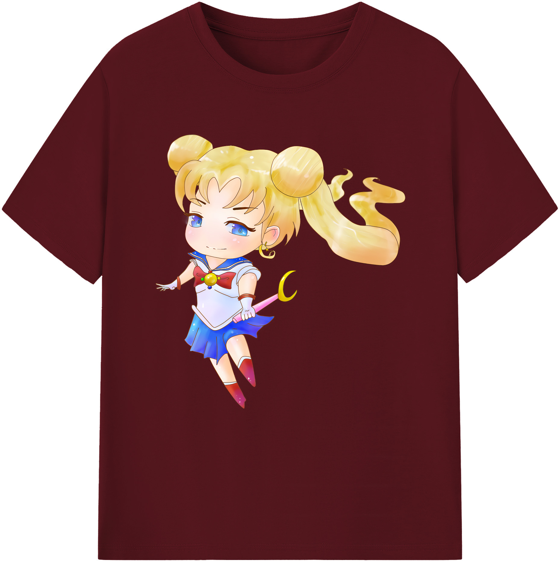 （画像用） 美少女戦士セーラームーン 愛野 美奈子 あいの みなこ Sailor Moon Aino Minako 綿100％半袖Tシャツ（フロントプリント）